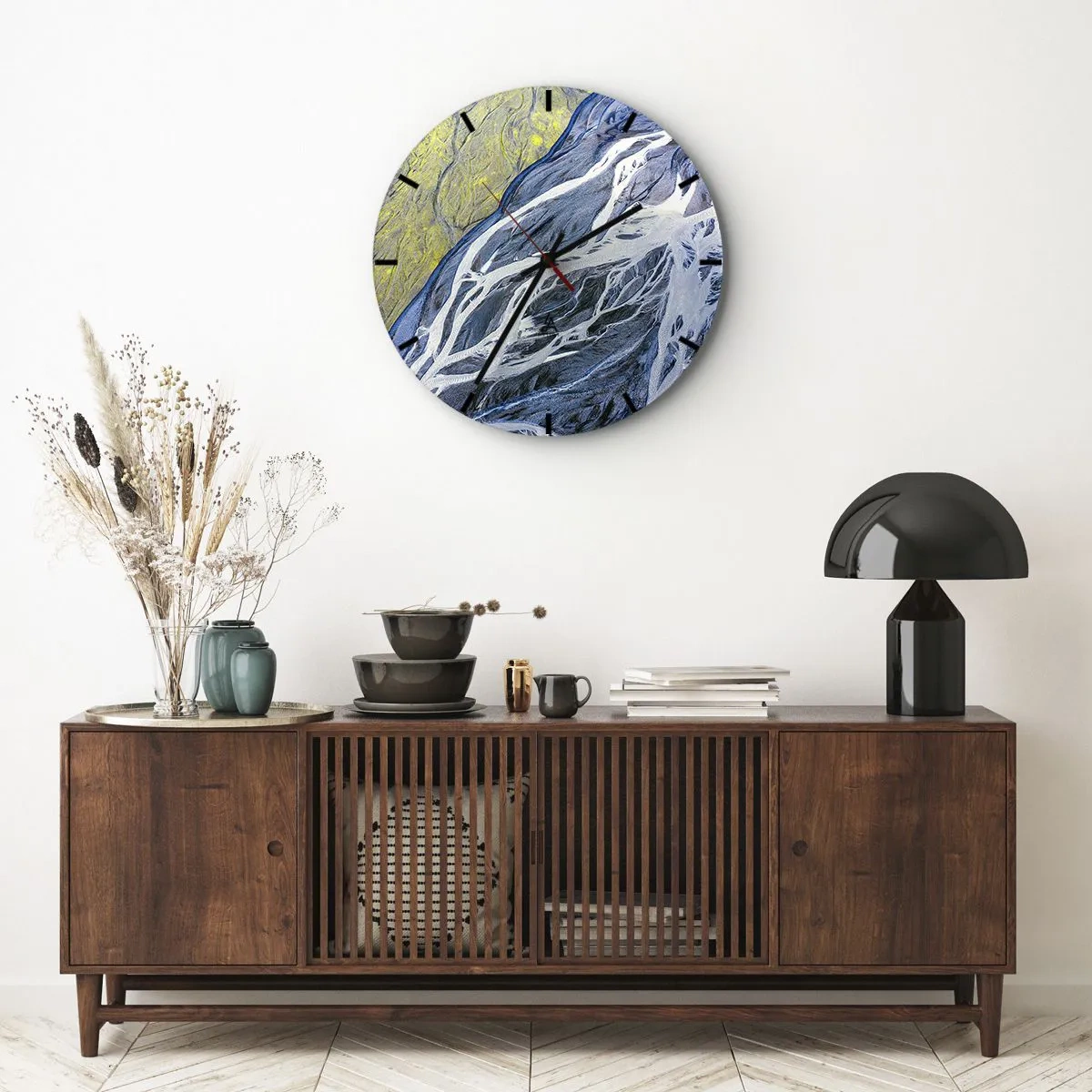 Vægur, Uret - Naturens hulemalerier - 40x40 cm