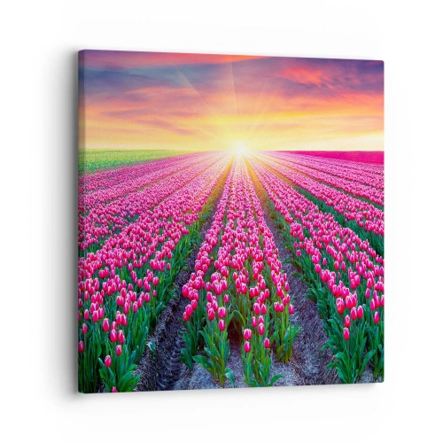 Lærredstryk - Billede på lærred - Skønhedsfarm - 30x30 cm