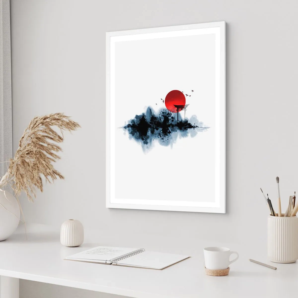 Plakat i hvid ramme - Et japansk synspunkt - 40x50 cm