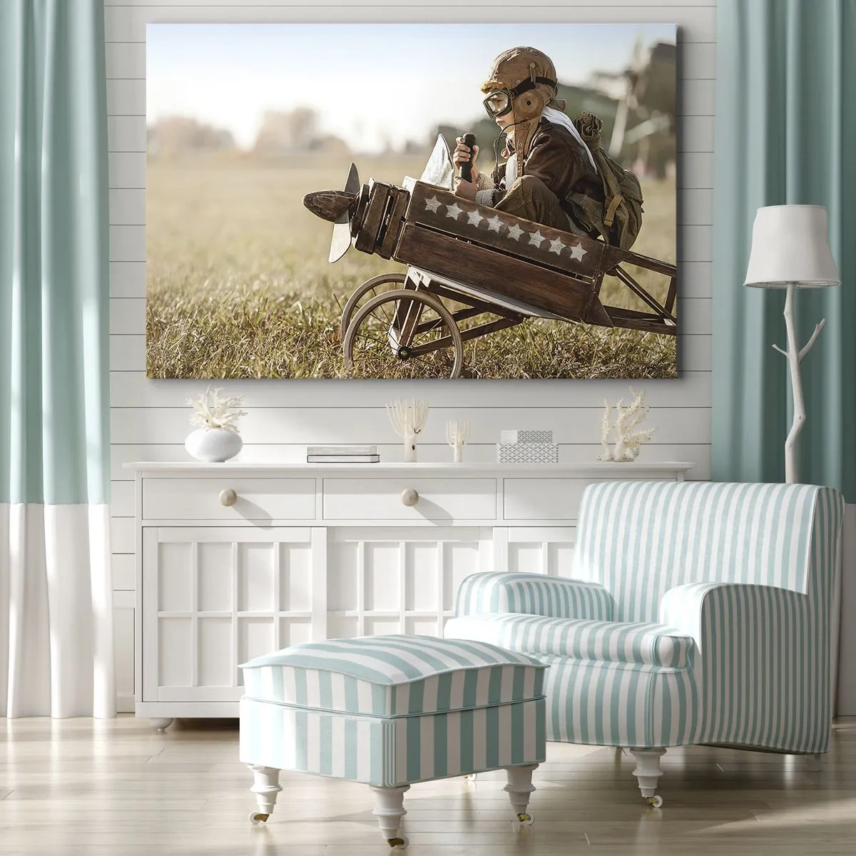 Lærredstryk - Billede på lærred - Start mod drømmen - 100x70 cm