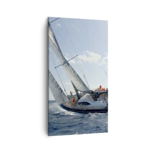 Lærredstryk - Billede på lærred - Må den bedste vinde - 45x80 cm