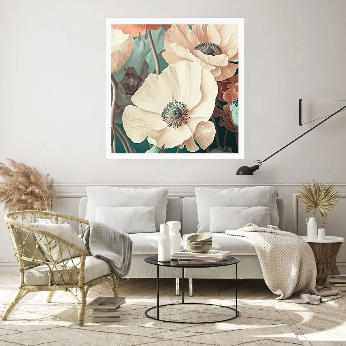 Plakat - Valmuernes hvisken - 40x40 cm