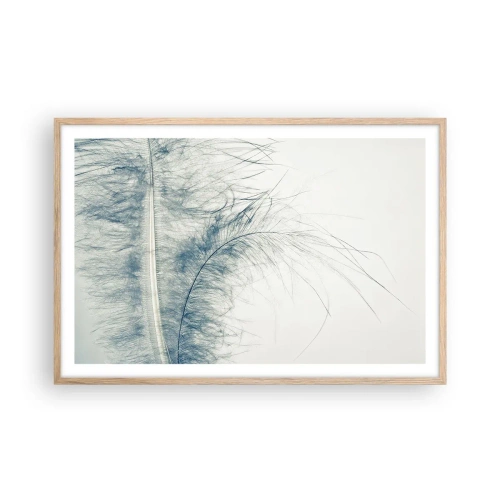 Plakat i ramme af lyst egetræ - Naturens hvisken - 91x61 cm