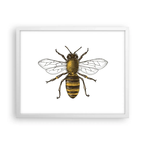 Plakat i hvid ramme - Smuk og god - 50x40 cm