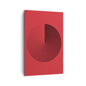 Lærredstryk - Billede på lærred - Cirkulær bevægelse - 80x120 cm