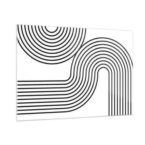 Billede på glas - På en kurve - 100x70 cm