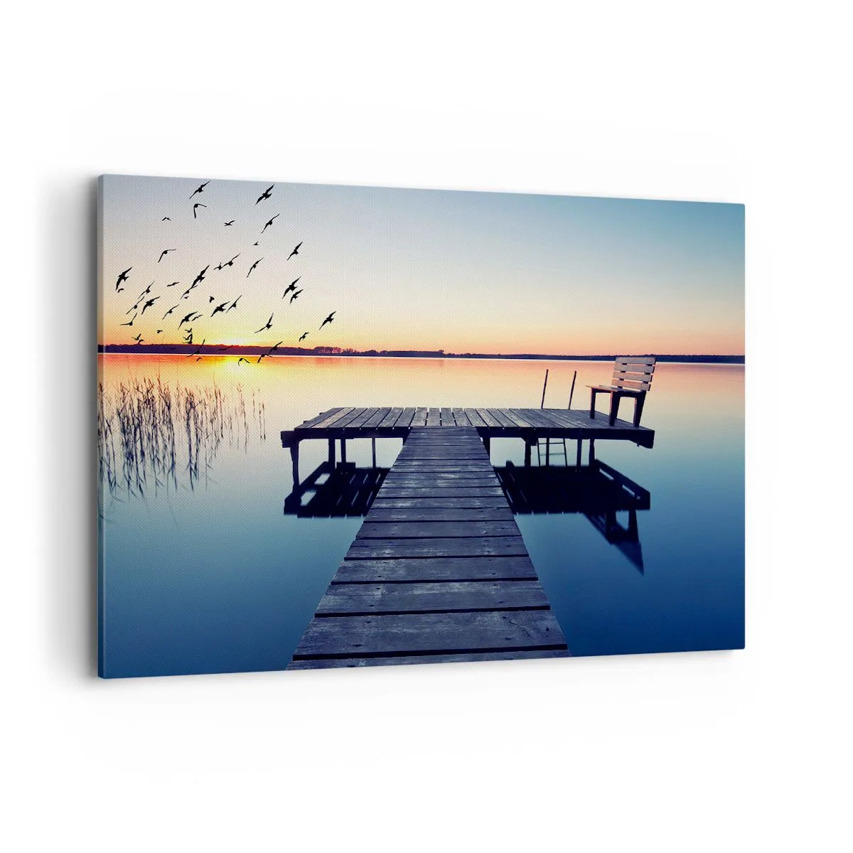 Lærredstryk - Billede på lærred - Det var en god dag - 120x80 cm