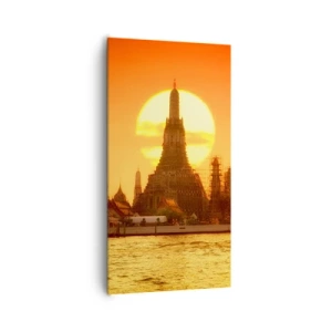 Lærredstryk - Billede på lærred - Mod solen, altid mod solen - 65x120 cm