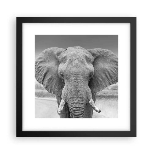 Plakat i sort ramme - Velkommen til min verden - 30x30 cm