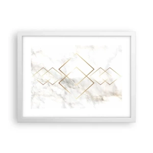 Plakat i hvid ramme - Udsigt til det uendelige - 40x30 cm