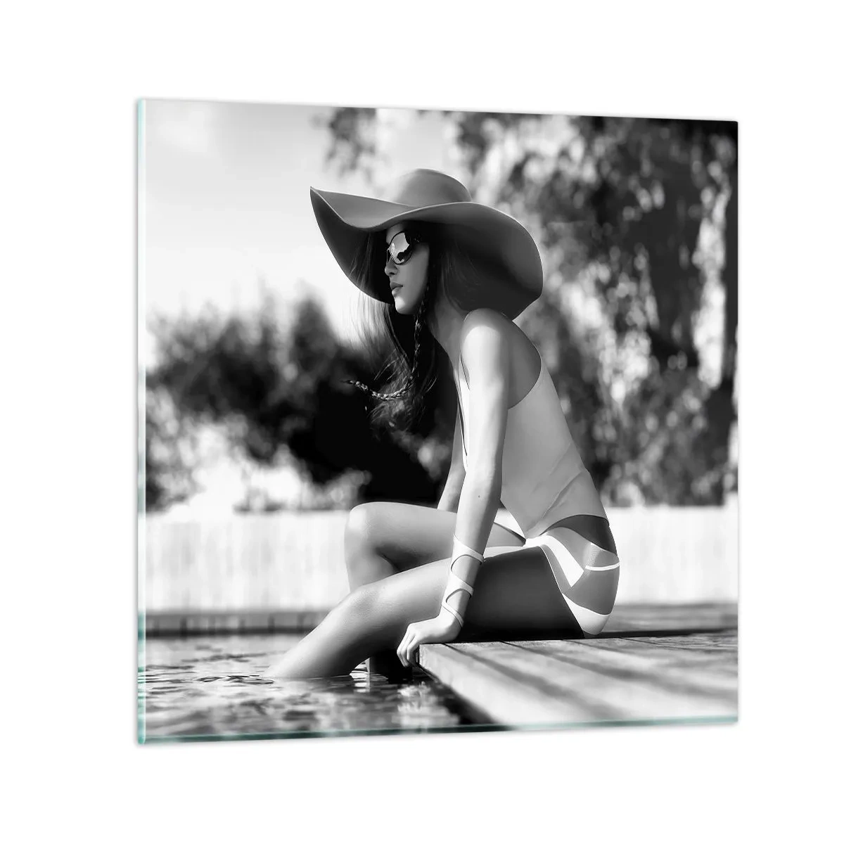 Billede på glas - Sommerdrøm - 30x30 cm