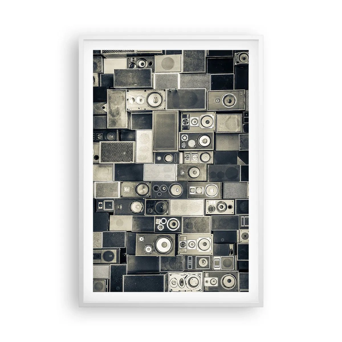Plakat i hvid ramme - Og alt er i orden - 61x91 cm