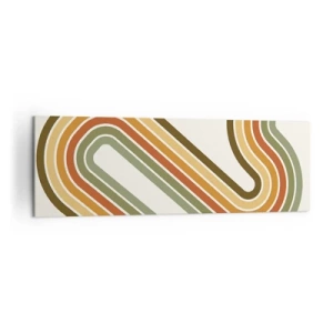 Lærredstryk - Billede på lærred - Zigzag til destinationen - 160x50 cm