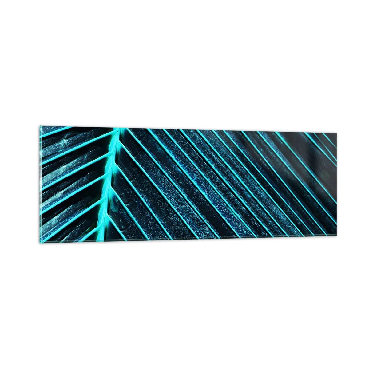 Billede på glas - Tekstur af grønt - 90x30 cm