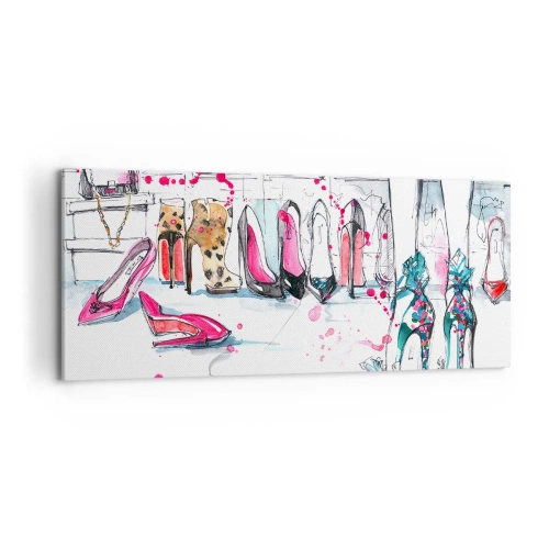 Lærredstryk - Billede på lærred - Sesam, åbn dig - 100x40 cm