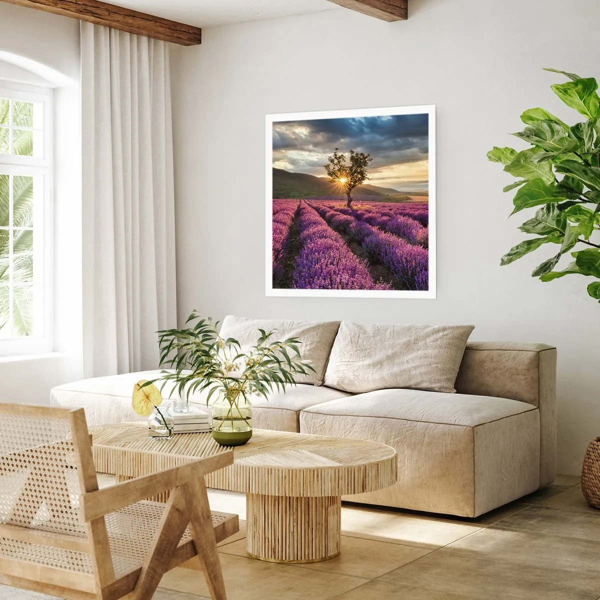 Plakat - Lilla aroma - 40x40 cm