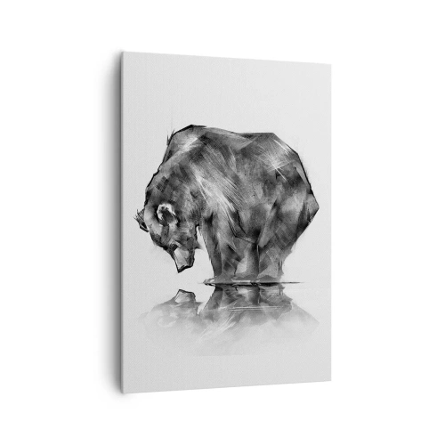 Lærredstryk - Billede på lærred - Dejligt at se nogen tæt på - 70x100 cm