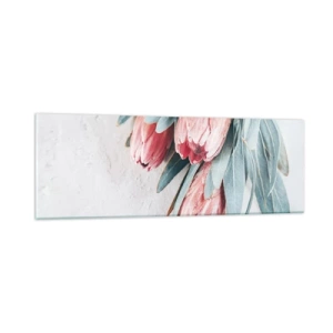 Billede på glas - Skammer sig over deres egen skønhed - 90x30 cm