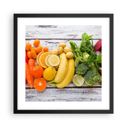 Plakat i sort ramme - Er det ikke nok? - 40x40 cm