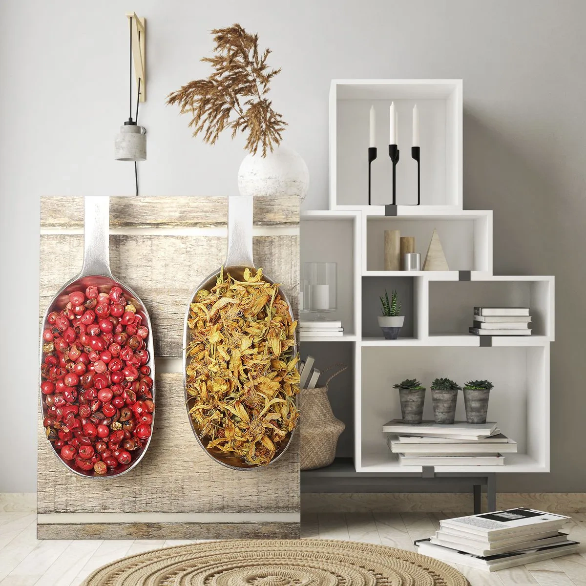 Billede på glas - Magi i køkkenet - 80x120 cm