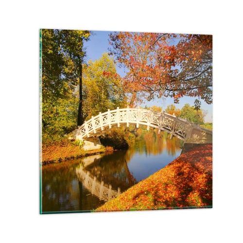 Billede på glas - På den hvide bro af suk - 70x70 cm
