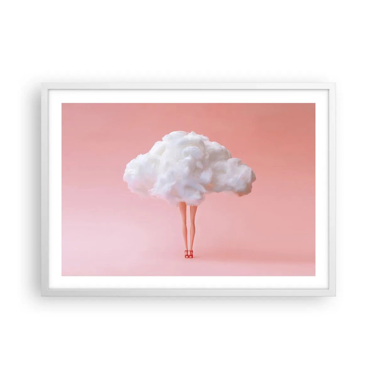 Plakat i hvid ramme - Et sødt løfte - 70x50 cm