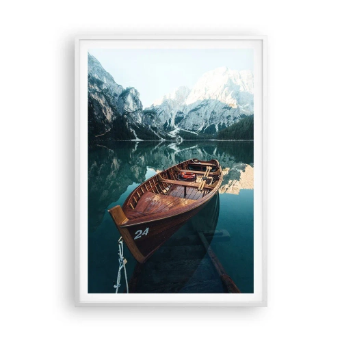 Plakat i hvid ramme - Som om det var malet på glas - 70x100 cm