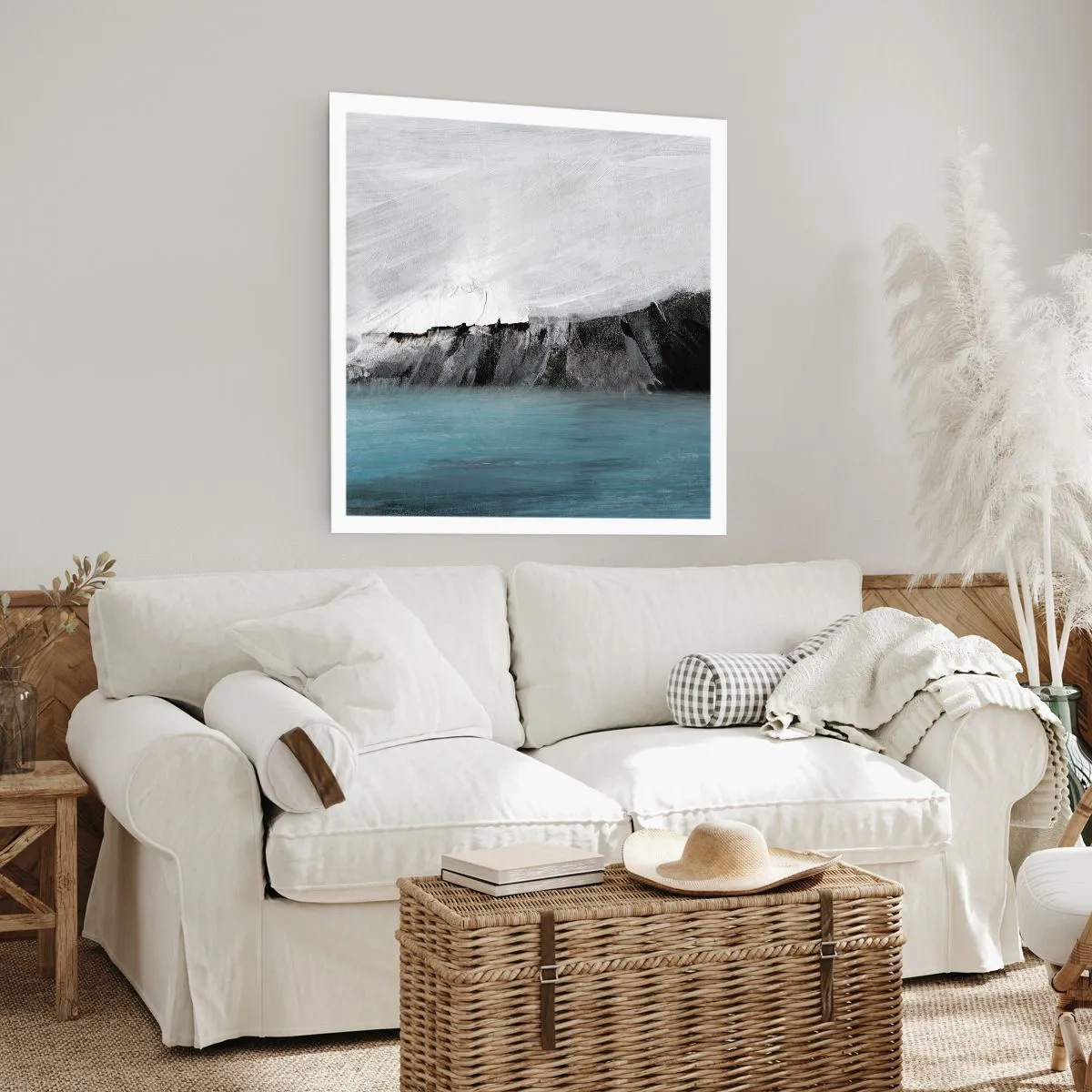 Plakat - Vand - jord: et sammenstød mellem elementerne - 60x60 cm