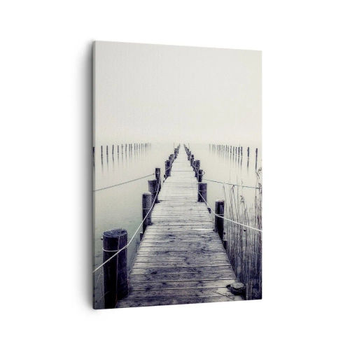 Lærredstryk - Billede på lærred - Fordyb dig i fred - 50x70 cm