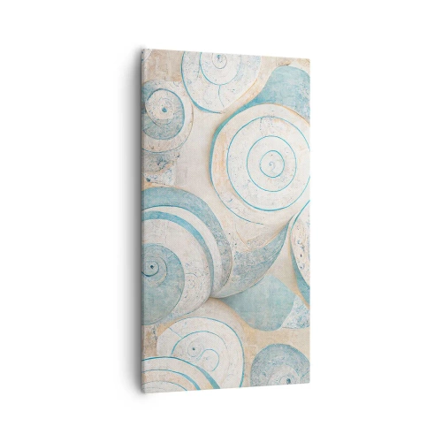 Lærredstryk - Billede på lærred - Hvad gemmer skallen på? - 55x100 cm