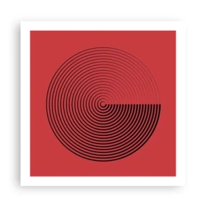 Plakat - Cirkulær bevægelse - 60x60 cm