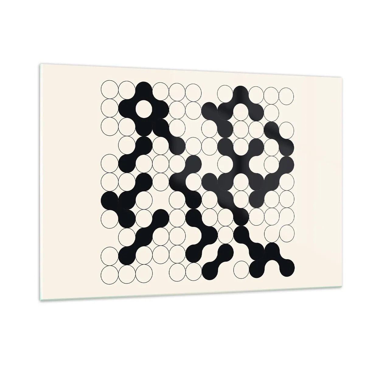 Billede på glas - Kinesisk spil - variation - 120x80 cm