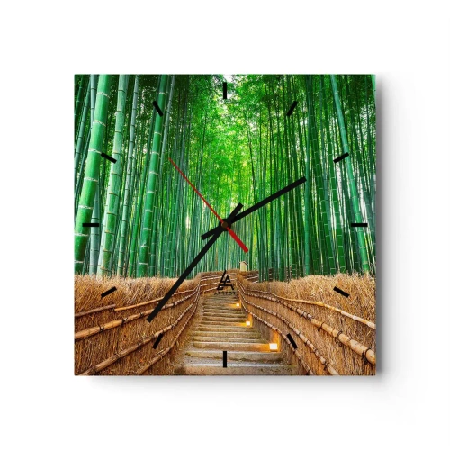Vægur, Uret - Essensen af den asiatiske natur - 30x30 cm