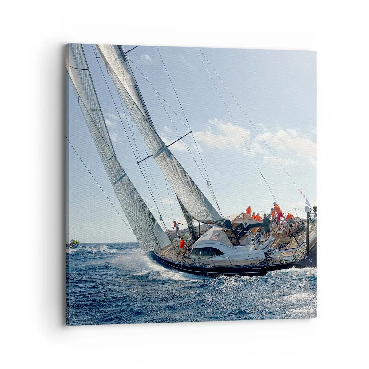 Lærredstryk - Billede på lærred - Må den bedste vinde - 70x70 cm