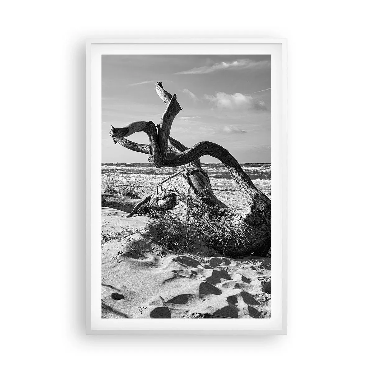 Plakat i hvid ramme - Havets skulptur - 61x91 cm