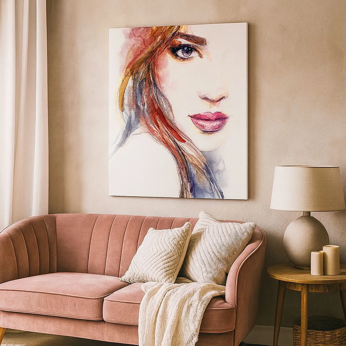 Lærredstryk - Billede på lærred - Vademecum - følg mig - 30x30 cm