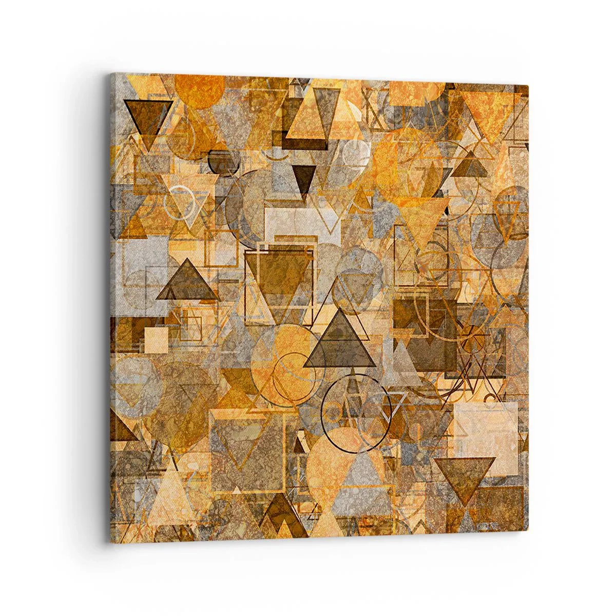 Lærredstryk - Billede på lærred - Verden i form - 70x70 cm