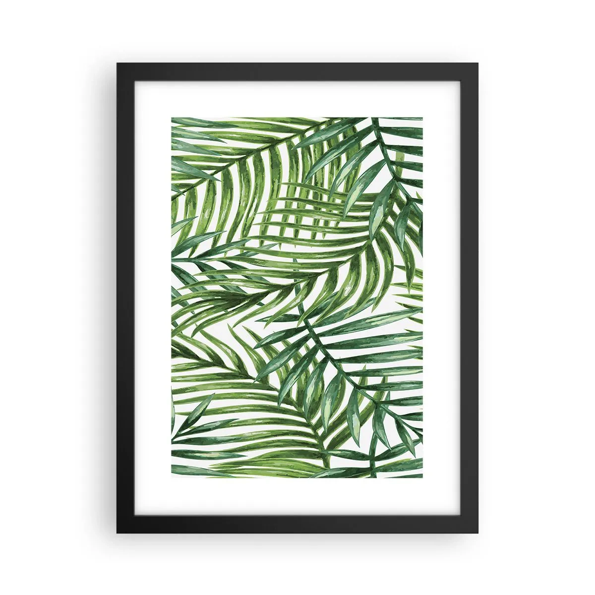 Plakat i sort ramme - Under det grønne baldakin - 30x40 cm