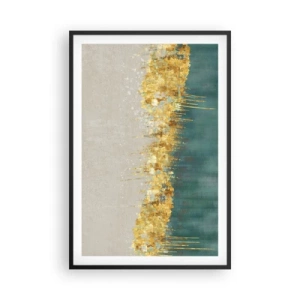 Plakat i sort ramme - Den gyldne grænse - 61x91 cm