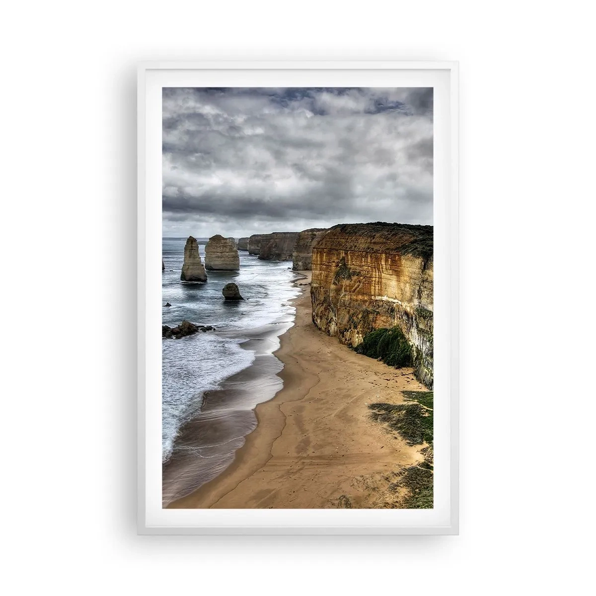 Plakat i hvid ramme - Rå skønhed - 61x91 cm