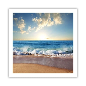 Plakat - Bevægelse og stilhed på samme tid - 60x60 cm