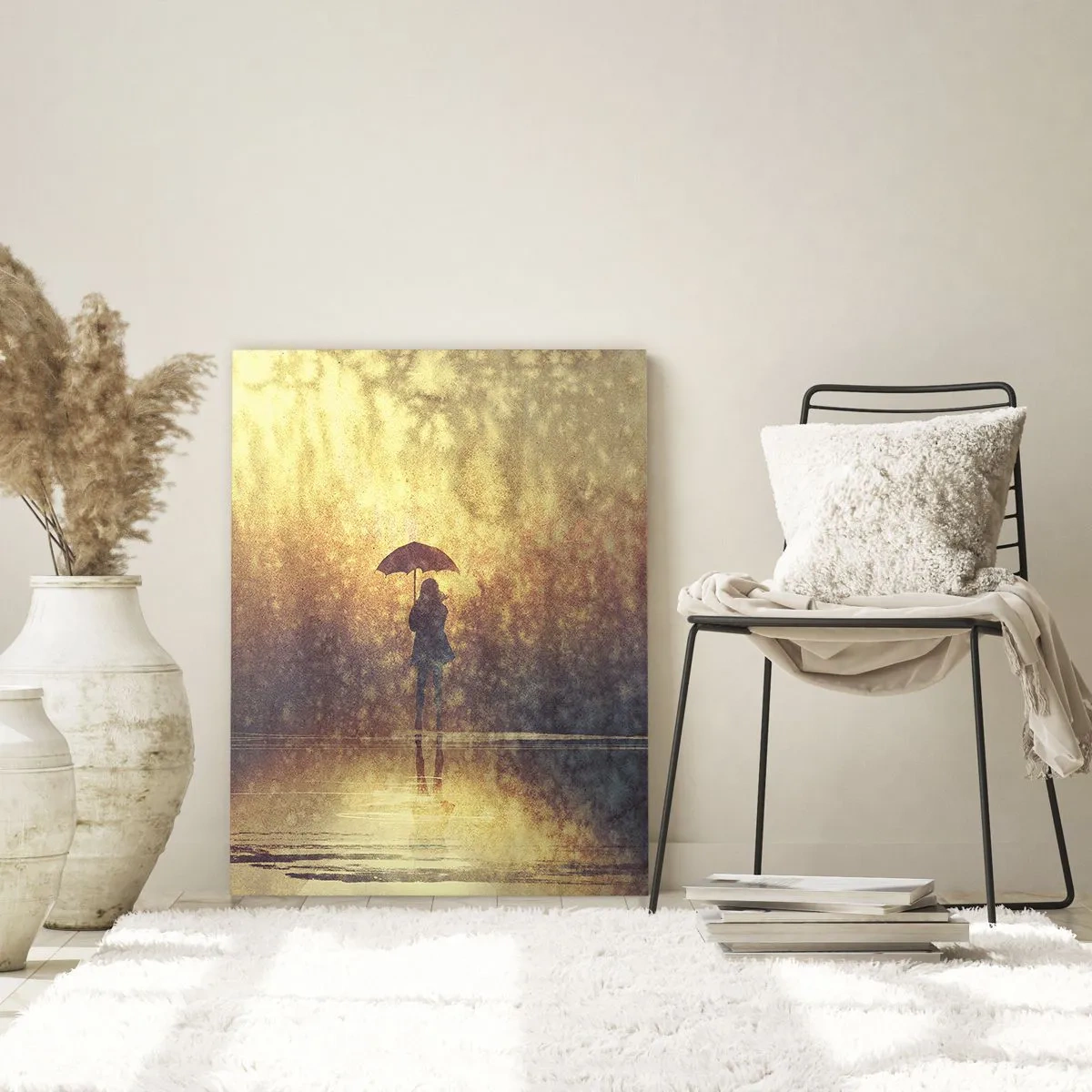 Billede på glas - Jeg føler, at der er nogen, der kigger på mig - 50x70 cm
