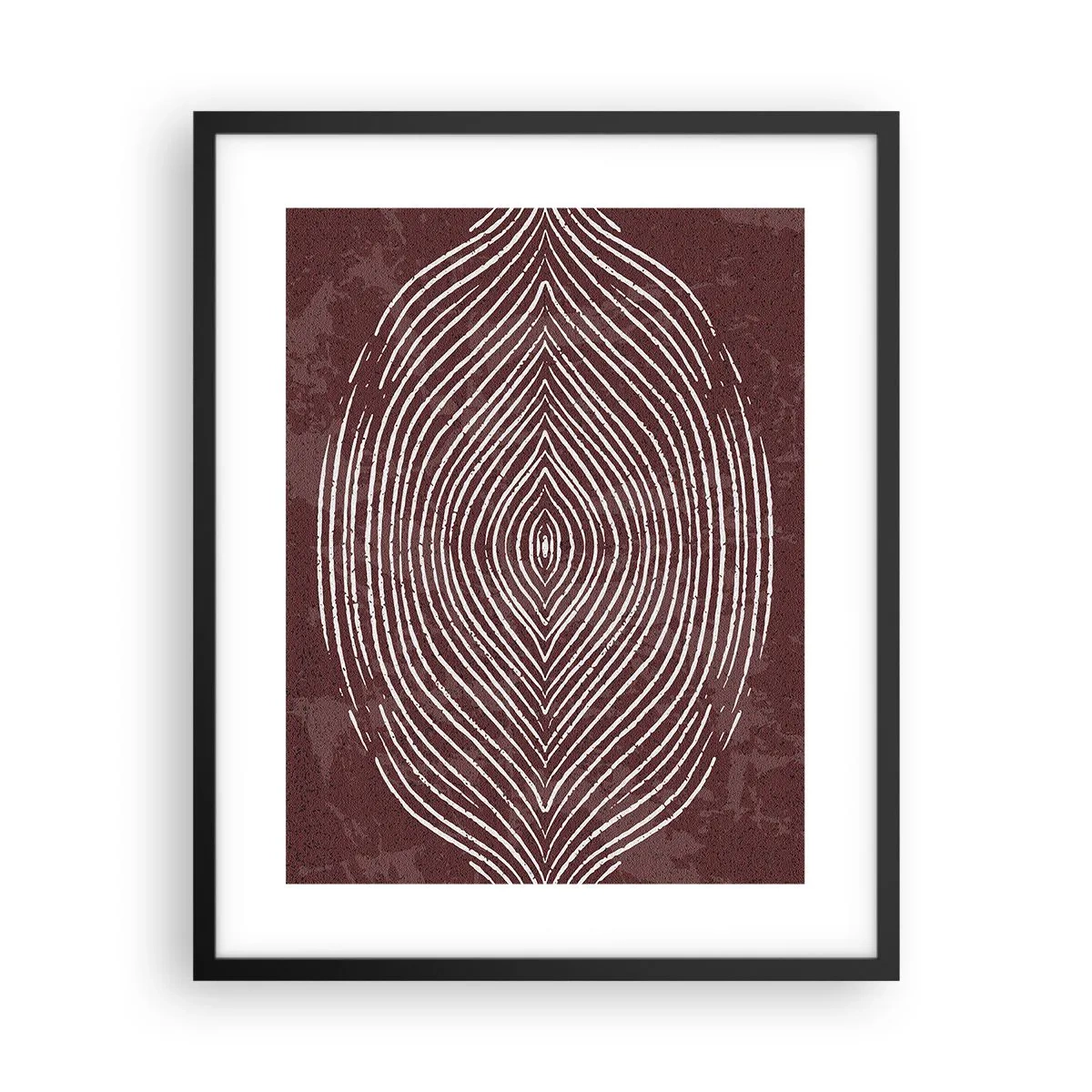 Plakat i sort ramme - Rummet taler - 40x50 cm