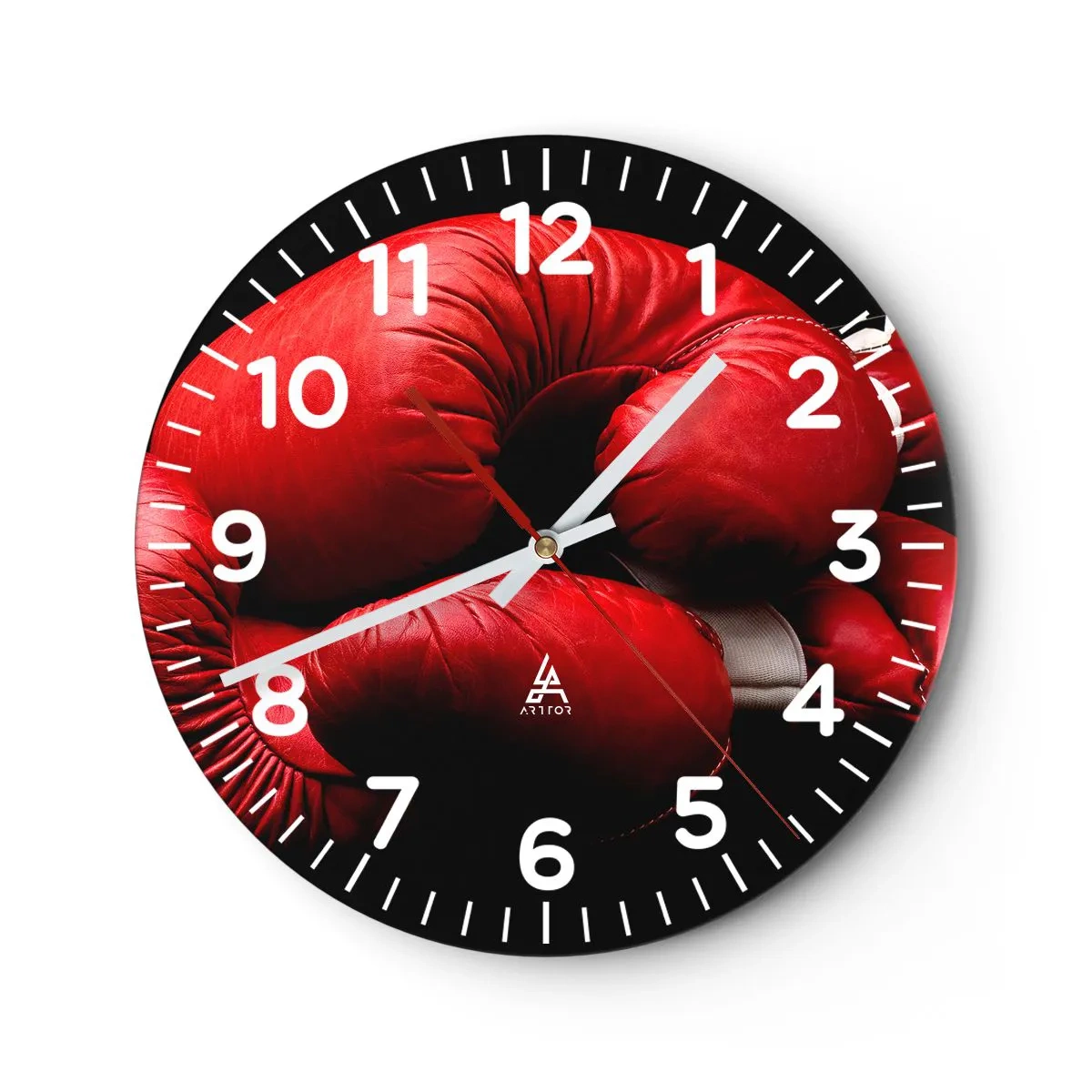 Vægur, Uret - Kampens spænding bag os - 30x30 cm