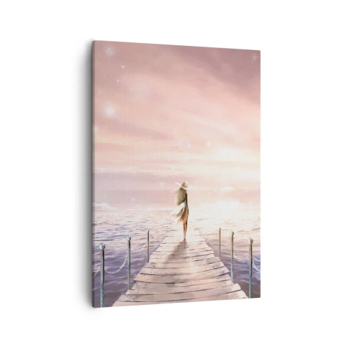 Lærredstryk - Billede på lærred - I lyset af en drøm - 50x70 cm