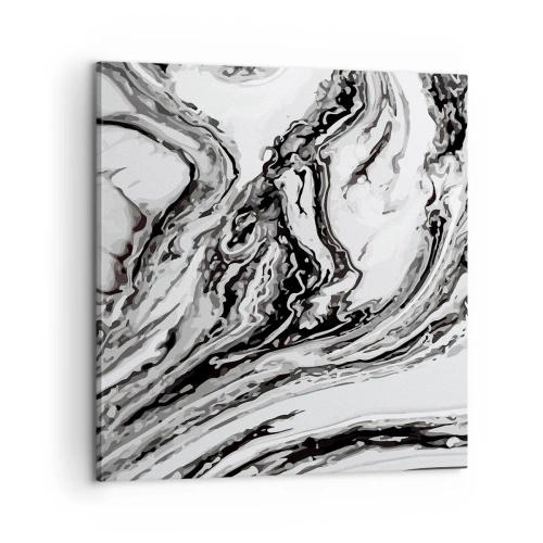 Lærredstryk - Billede på lærred - I begyndelsen var det kaos - 60x60 cm