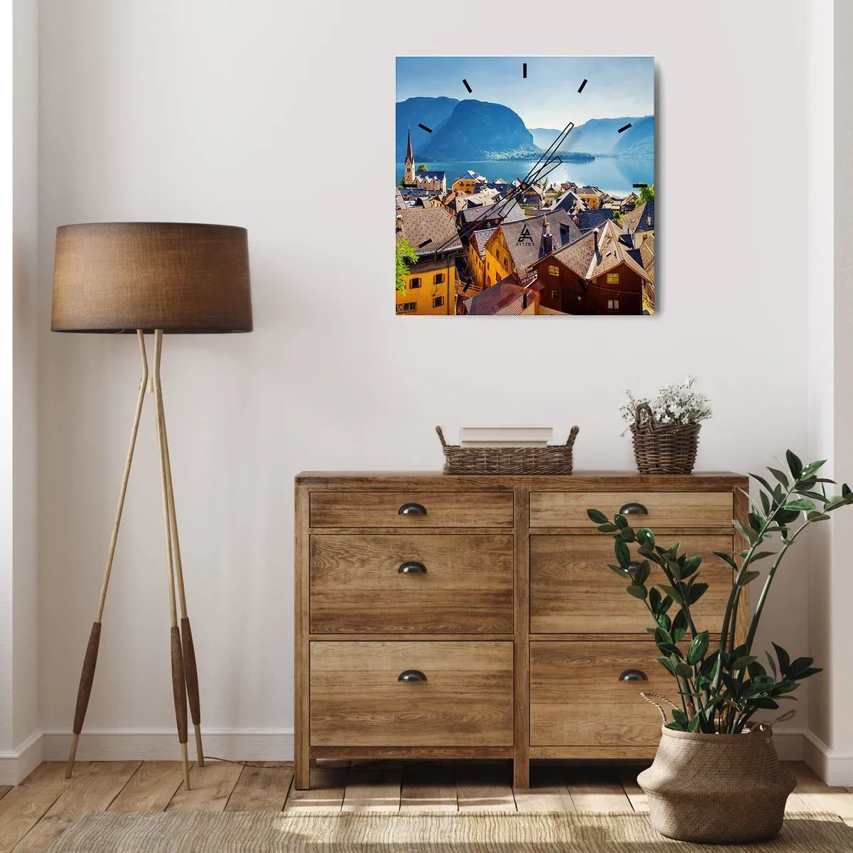 Vægur, Uret - Det kunne ikke være mere malerisk - 40x40 cm