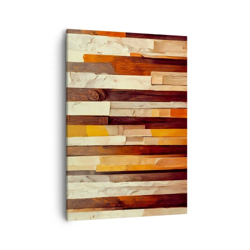 Lærredstryk - Billede på lærred - Hymne af skovens træer - 50x70 cm