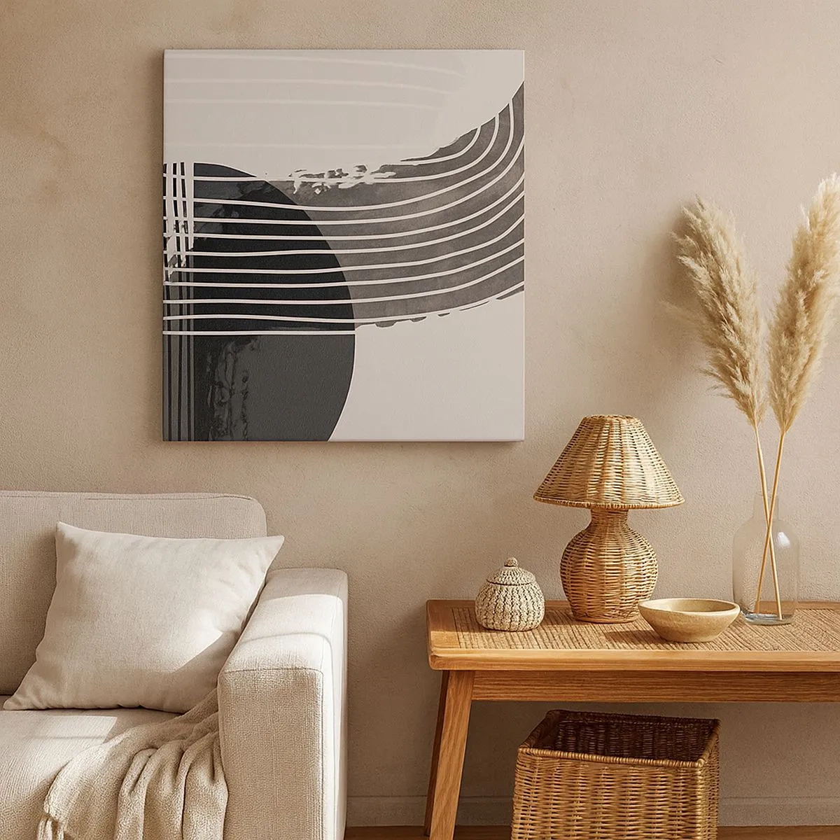 Lærredstryk - Billede på lærred - Derhen og tilbage - 30x30 cm