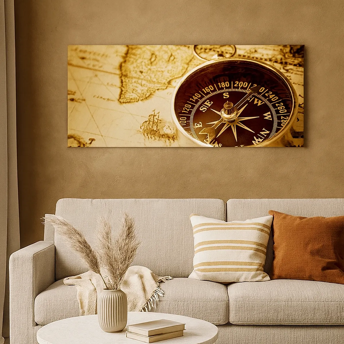 Lærredstryk - Billede på lærred - Øst eller vest? - 30x30 cm